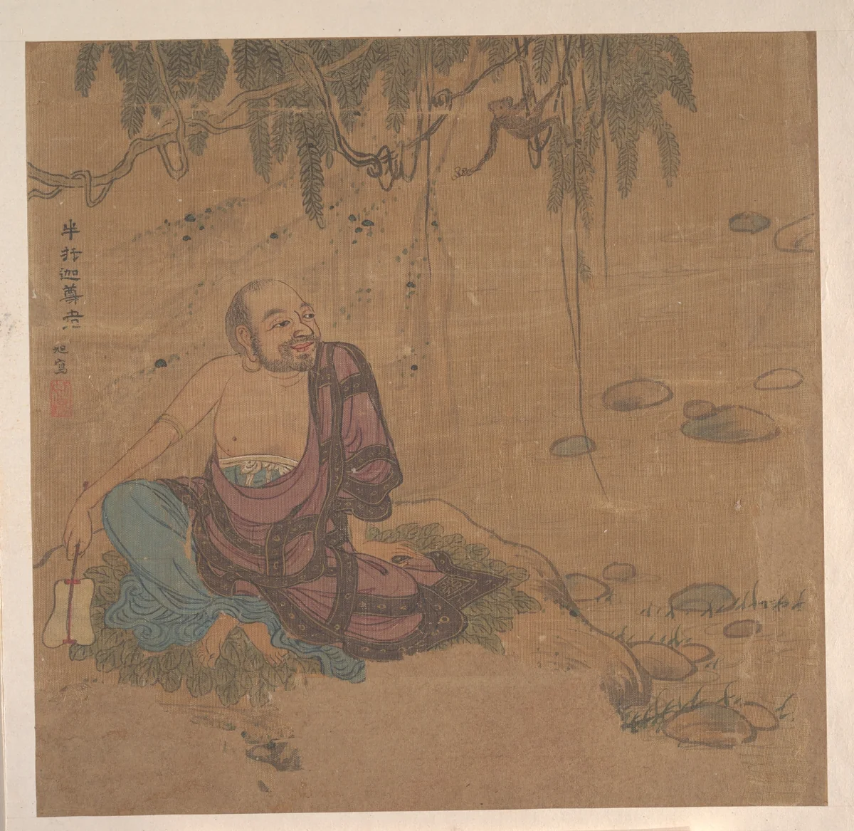 Ten Paintings of Luohans by Unidentified Artist, painting, 1644-1911