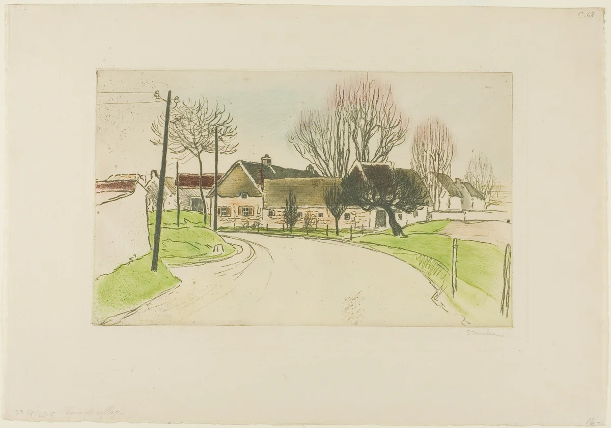 The House on the Edge of the Village by Théophile Alexandre Steinlen, print, 1902