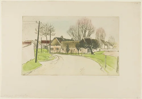 The House on the Edge of the Village by Théophile Alexandre Steinlen, print, 1902