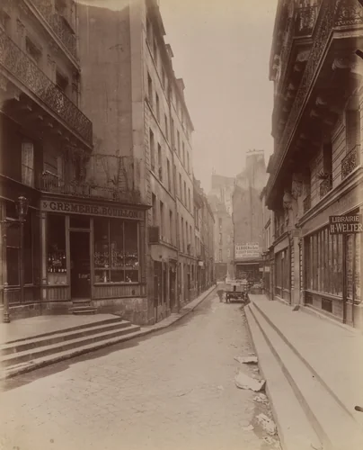 Rue Bernard de Palissy by Eugène Atget, photograph, 1899