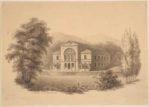 Design for a Theatre by Clemens Wenzel Coudray, drawing, 1800-1845