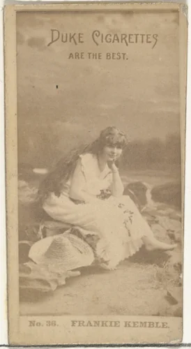 Card Number 36, Frankie Kemble, from the Actors and Actresses series (N145-6) issued by Duke Sons & Co. to promote Duke Cigarettes by W. Duke, Sons & Co., photograph, 1880-1889