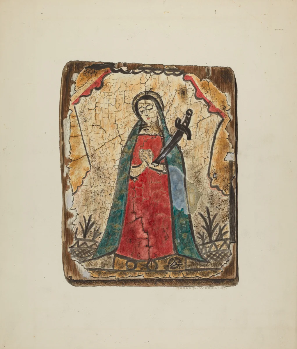 Retablo by Ranka S. Woods, index of american design, 1937