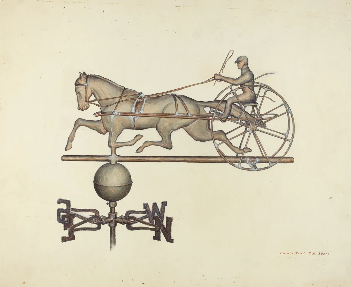 Weather Vane by Samuel W. Ford, index of american design, 1939