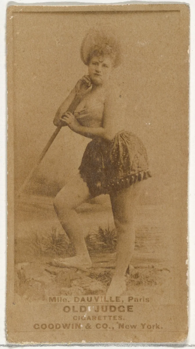 Mlle. Dauville, Paris, from the Actors and Actresses series (N171) for Old Judge Cigarettes by Goodwin & Company, photograph, 1886-1890