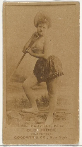 Mlle. Dauville, Paris, from the Actors and Actresses series (N171) for Old Judge Cigarettes by Goodwin & Company, photograph, 1886-1890