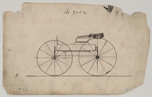 Design for Wagon, no. 905d by Brewster & Co., drawing, 1865-1875