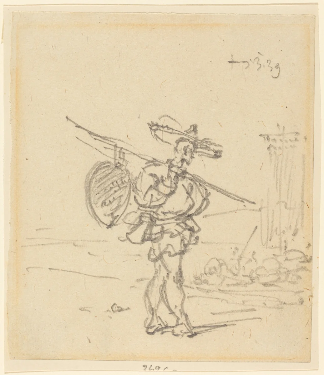 A Chinese Peasant by George Chinnery, drawing, 1774-1852