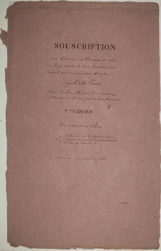 Subscription Page, from Horses of Many Countries, second volume by Carle Vernet, print, 1813-1823