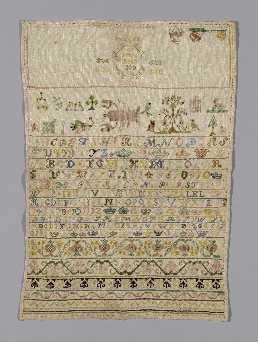 Sampler by Germany, textile, 1806