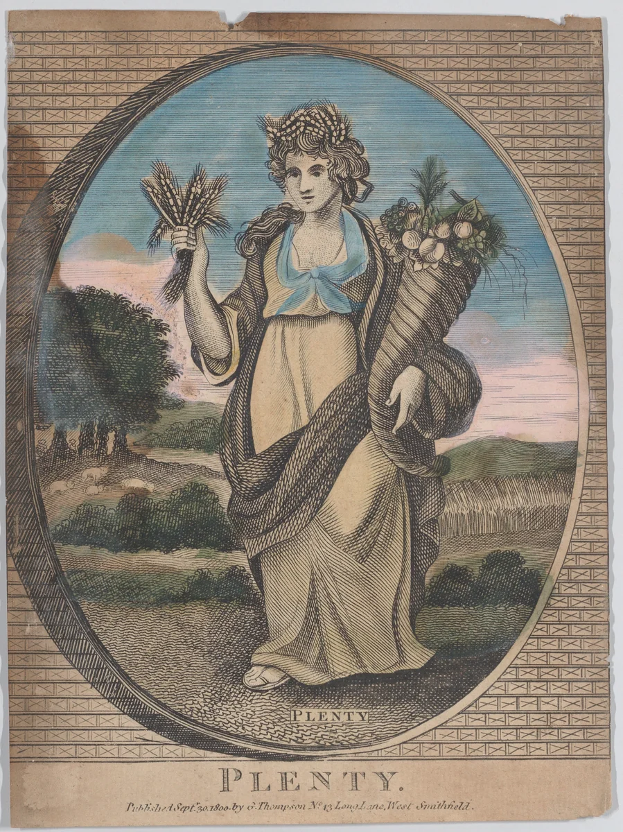 Plenty by anonymous, print, 1800