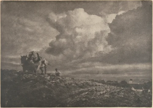 Pflügen by Hugo Henneberg, photograph, 1890-1901