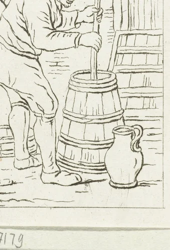 Karnende man by Pieter de Mare, print, 1779