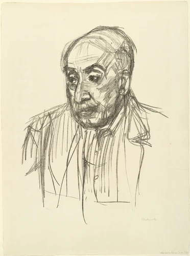 Max Liebermann by Oskar Kokoschka, print, 1923