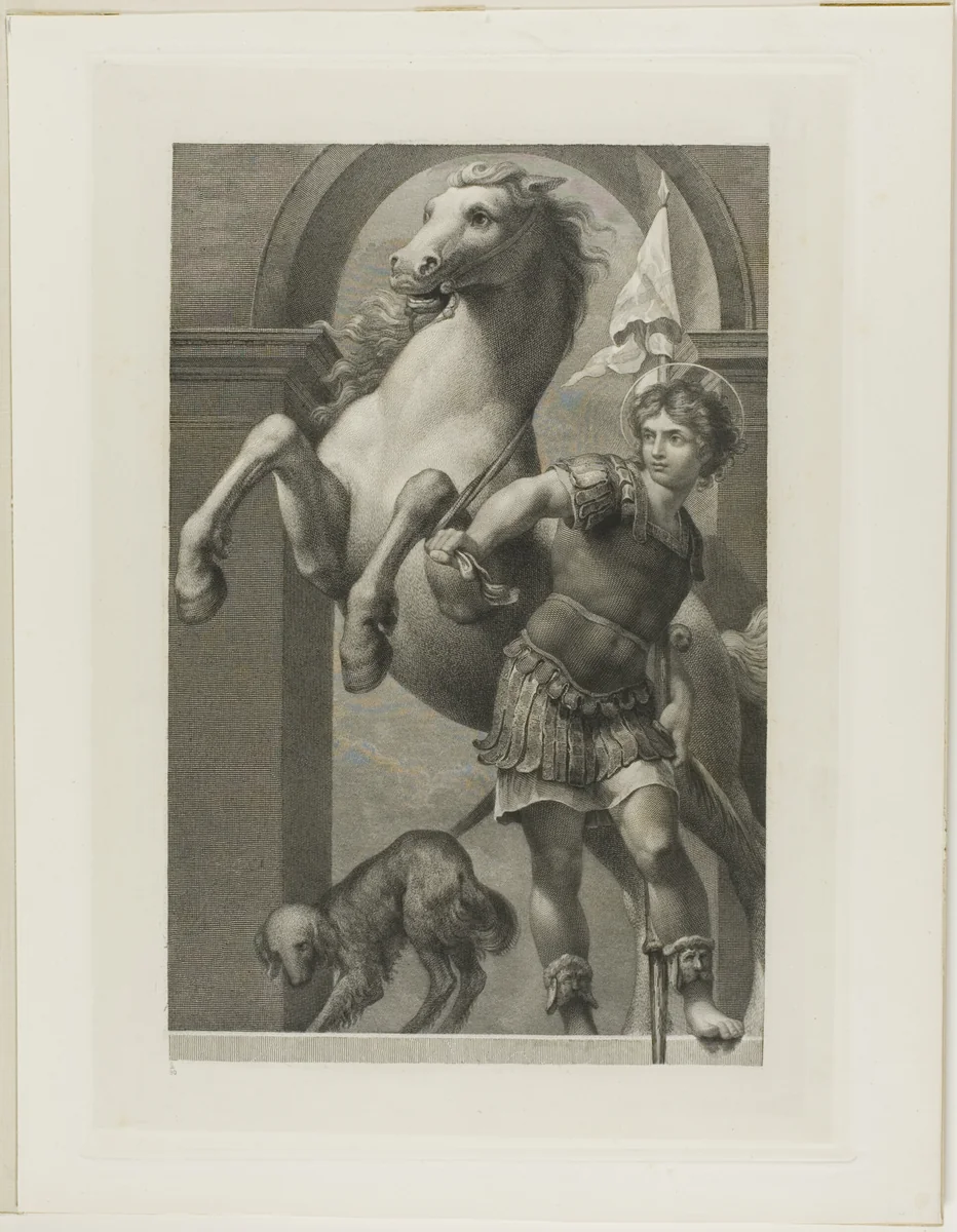St. George by Paolo Toschi, print, 1800-1854