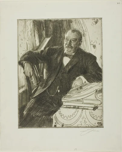 Grover Cleveland II by Anders Zorn, print, 1899