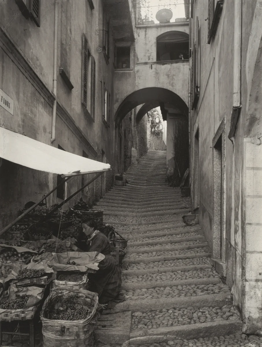 Via Fiori, Bellagio by Alfred Stieglitz, photograph, 1887