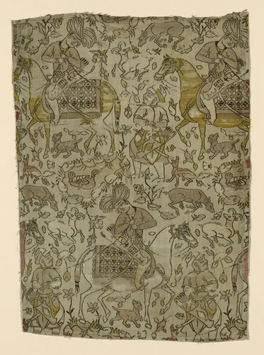 Fragment by Iran, textile, 1600-1650
