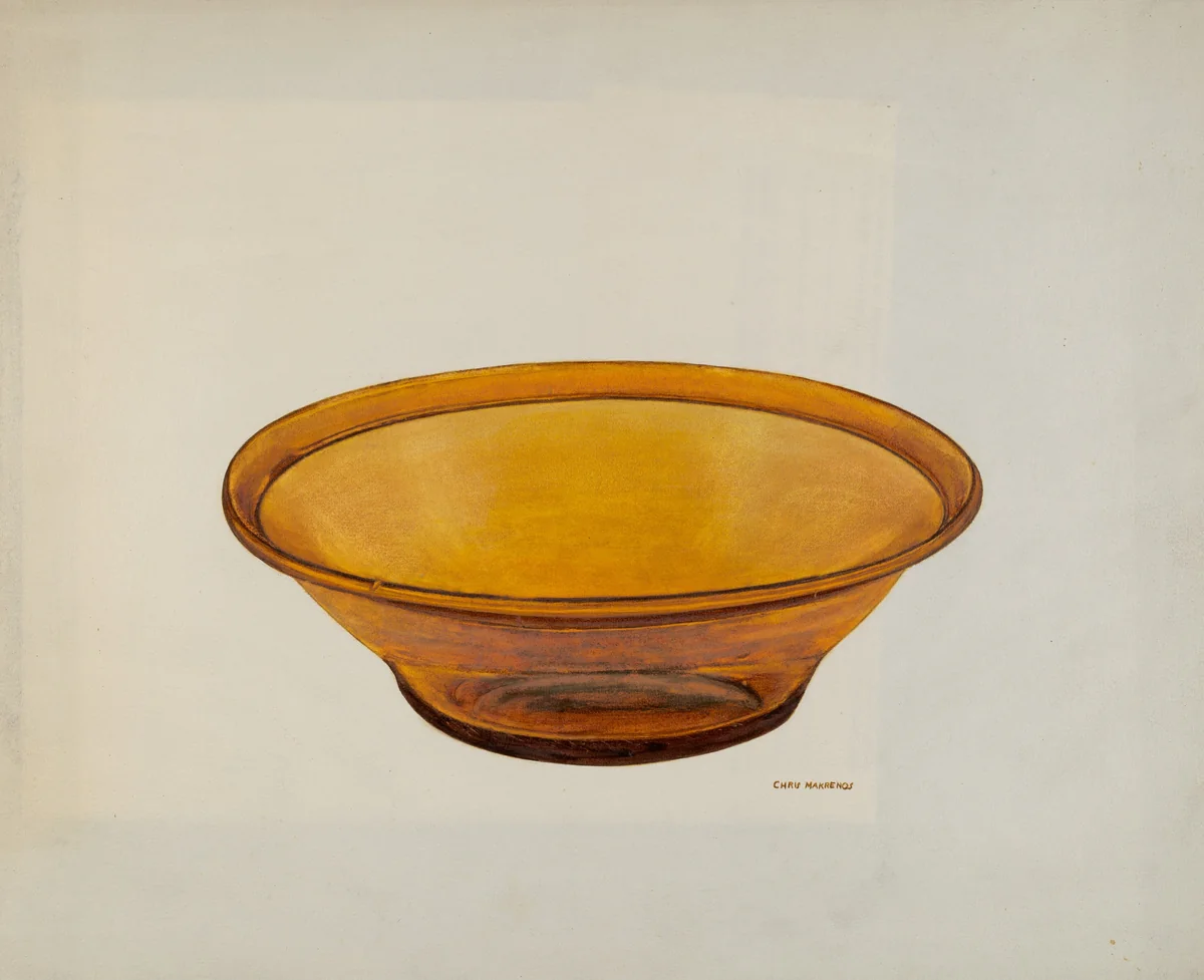 Amber Pan by Chris Makrenos, index of american design, 1941