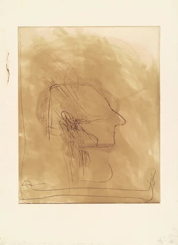 Cat Man by Nathan Oliveira, print, 1994