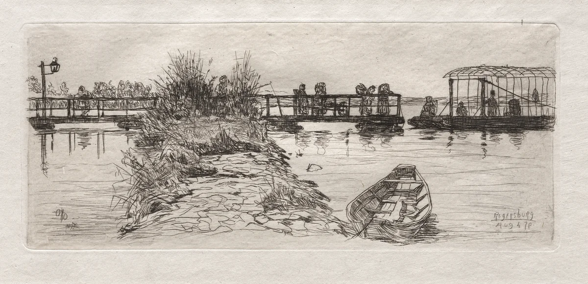 Regensburg by Otto H. Bacher, print, 1879