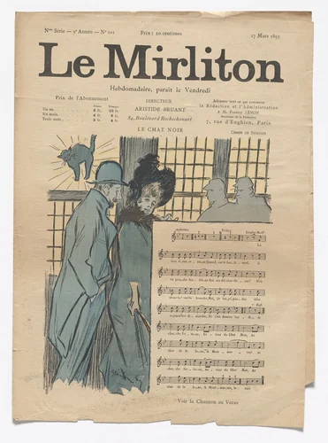 Le Mirliton, no. 101 by Théophile-Alexandre Steinlen, periodical, 1893