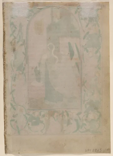 Leaf from a Book of Hours: Blank (verso) by Unknown, manuscript, 1470-1479