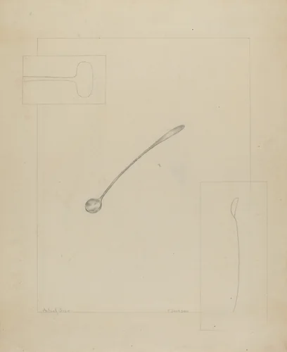 Silver Spoon by Frederick Jackson, index of american design, 1935-1942