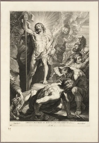 The Resurrection of Christ by Schelte Adamsz. Bolswert, print, 1630-1645