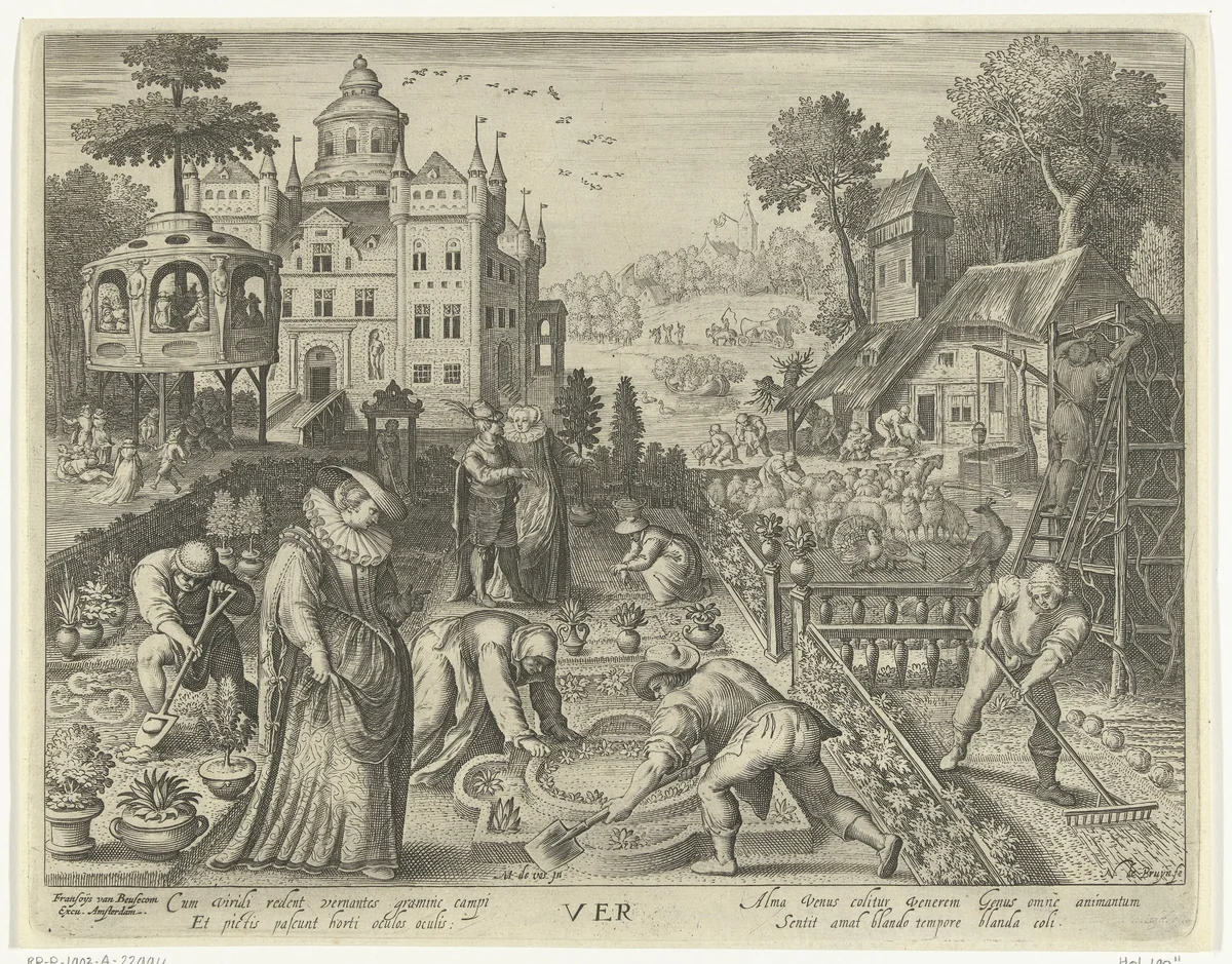 Lente by Unknown, print, 1581-1656