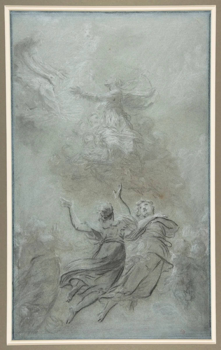 The Assumption of the Virgin by Pierre-Paul Prud'hon, drawing, 1811-1824