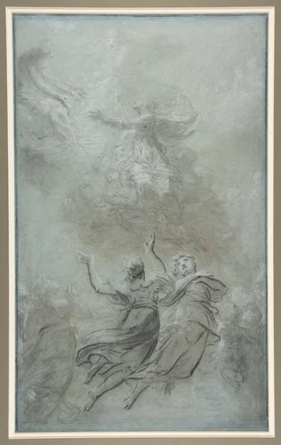 The Assumption of the Virgin by Pierre-Paul Prud'hon, drawing, 1811-1824