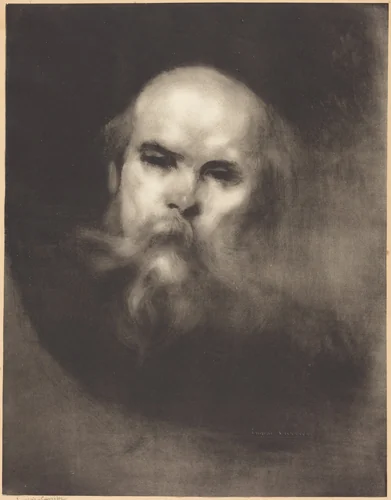 Paul Verlaine by Eugène Carrière, print, 1849-1906