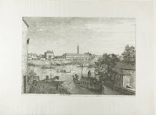 Ale Porto del Dolo by Canaletto, print, 1735-1743