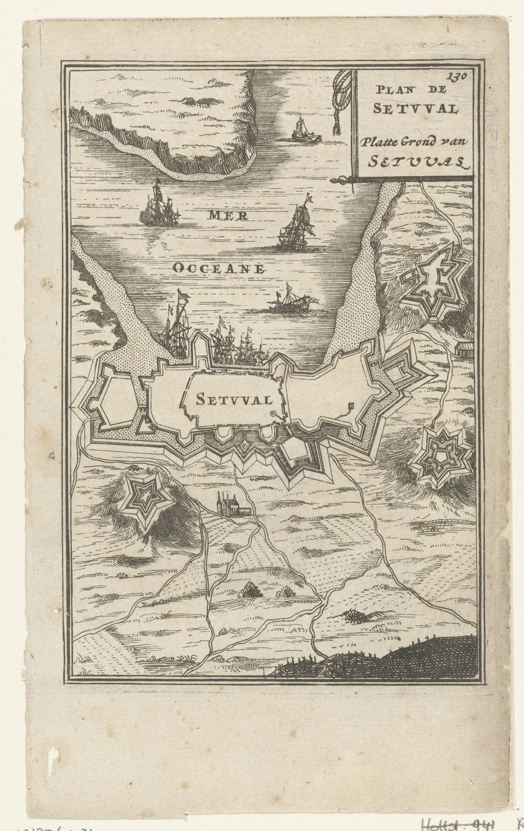 Illustratie voor 'Den Arbeid van Mars' van Allain Manesson Mallet by Romeyn de Hooghe, print, 1672