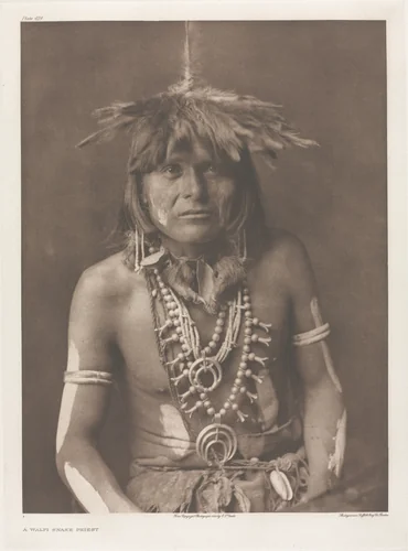 Portfolio XII, Plate 429: A Walpi Snake Priest by Edward Curtis, other, 1900