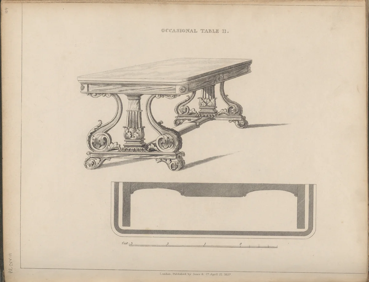 The Cabinet-Maker and Upholsterer's Guide: being a Complete Drawing Book; in which will be comprised Treatises on Geometry and Perspective, as applicable to the above branches of mechanics by George Smith, book, 1828