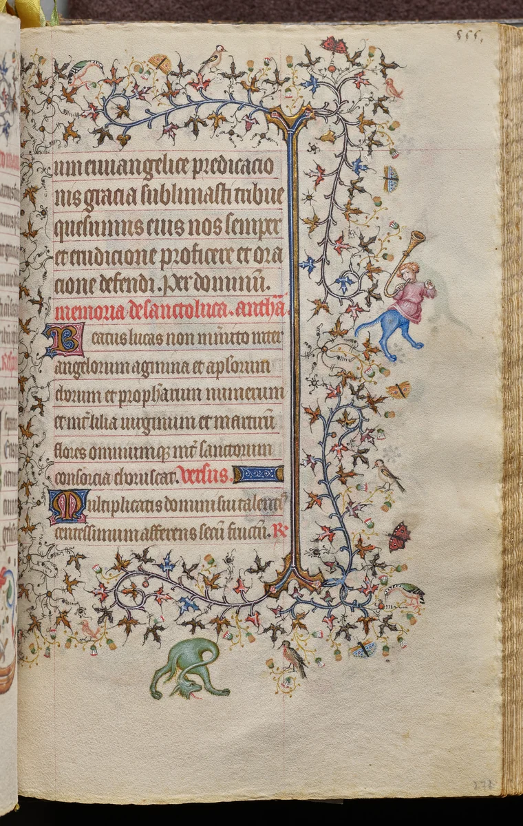 Hours of Charles the Noble, King of Navarre (1361-1425): fol. 272r, Text by Master of the Brussels Initials and Associates, book, 1400-1410