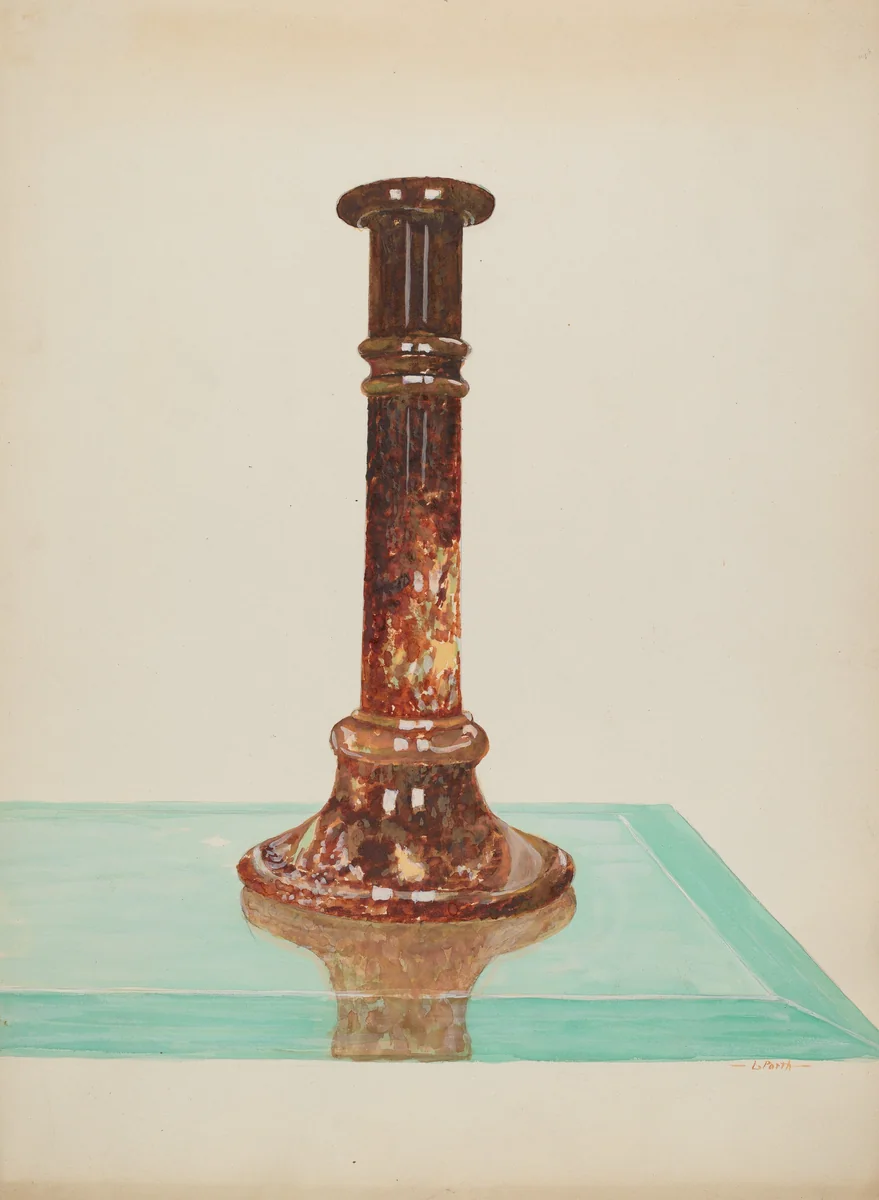 Candlestick by Lawrence Porth, index of american design, 1936