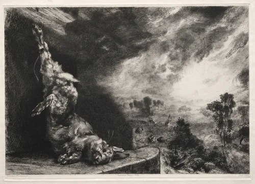 The Large Rabbit by Félix Bracquemond, print, 1891