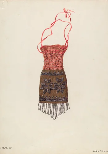Coin Purse by Ruth M. Barnes, index of american design, 1940