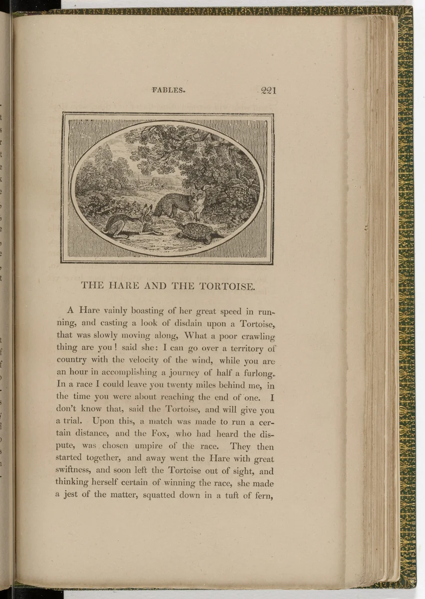 Headpiece (page 221) from The Fables of Aesop by Thomas Bewick, illustrated book, 1818