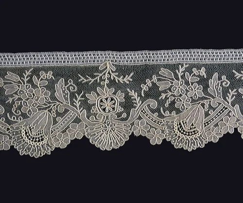 Border by Belgium, textile, 1875-1900