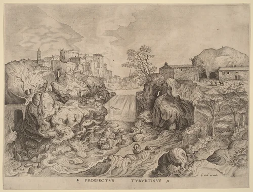 Prospectus Tyburtinus (View of the Tiber) by Johannes van Doetechum
Lucas van Doetechum
Pieter Bruegel
Hieronymus Cock, print, 1555-1557