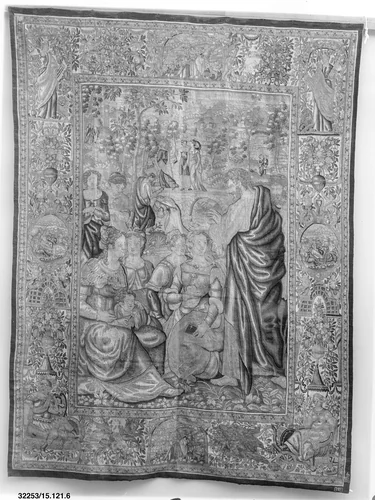 Paul Preaching at Philippi from a set of Scenes from the Life of Saint Paul by Raphael, textile, 1595-1605