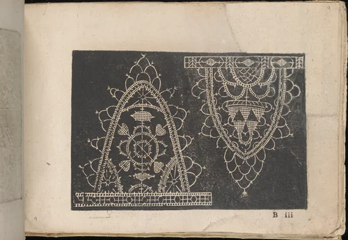Fiori di Ricami Nuovamente Posti in Luce, page 9 (recto) by Matteo Florimi, book, 1591