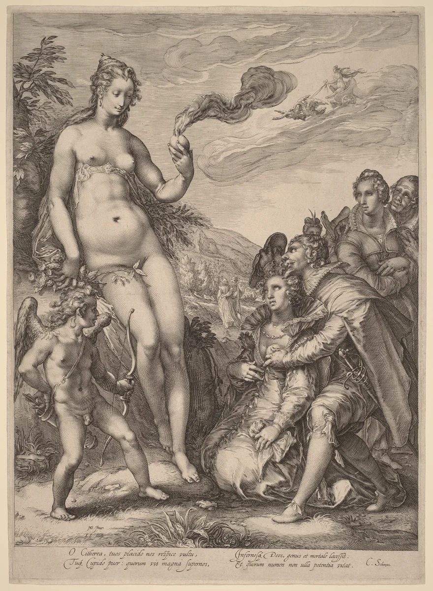 The Cult of Venus by Jan Pietersz Saenredam; Hendrick Goltzius, print, 1596