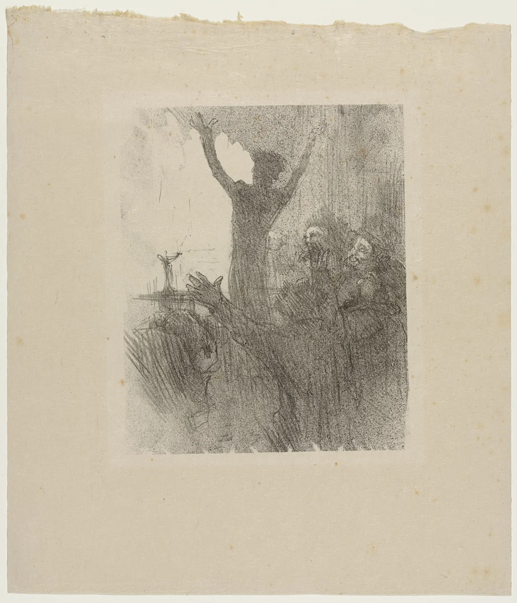 Schlomé Fuss in the Synagogue (Schlomé Fuss à la Synagogue) by Henri de Toulouse-Lautrec, print, 1897