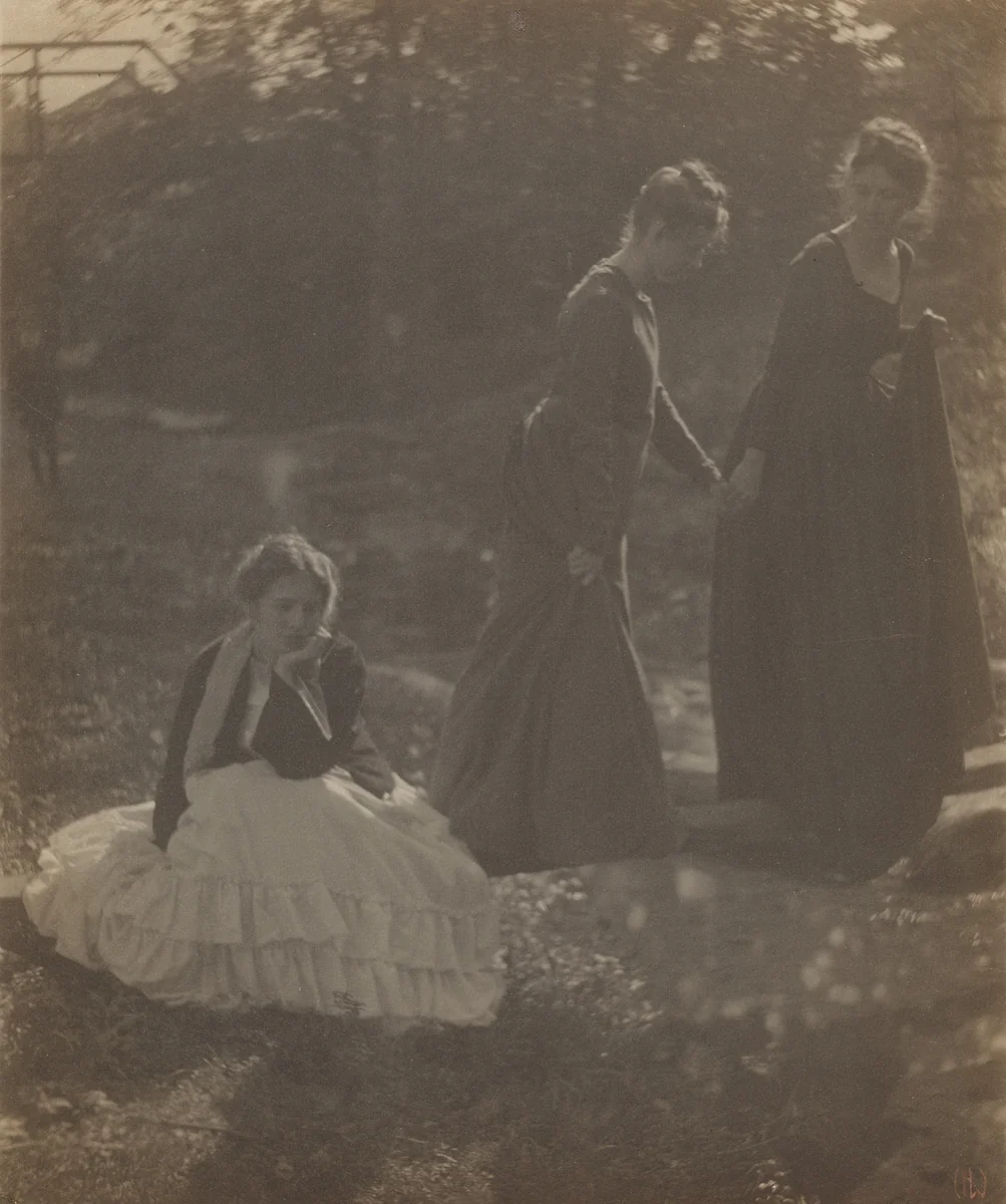 The Footbridge by Clarence H. White, photograph, 1871-1925