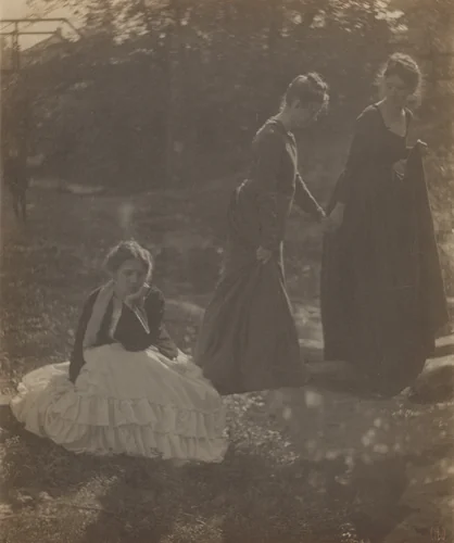 The Footbridge by Clarence H. White, photograph, 1871-1925